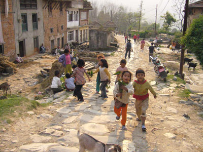 Photo 1: In Kokana, one of the suburb villages of Kathmandu.